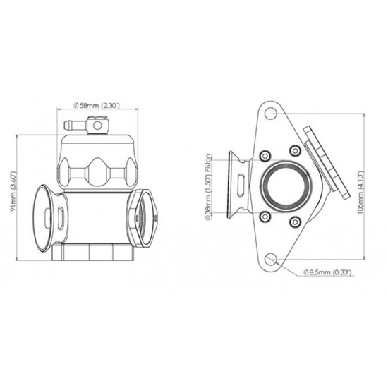 Dual channel blow off valve for Subaru Fmic.EU