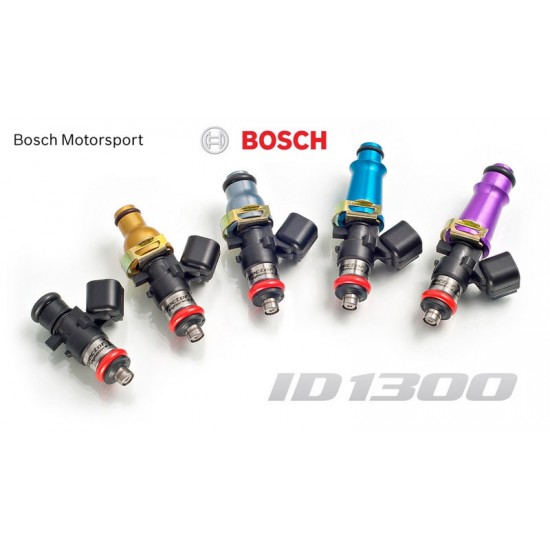 10 fuel injectors kit Injector Dynamics 1300cc/min, Lamborghini Gallaruntill V10 04+ 48mm / 14mm (grey)