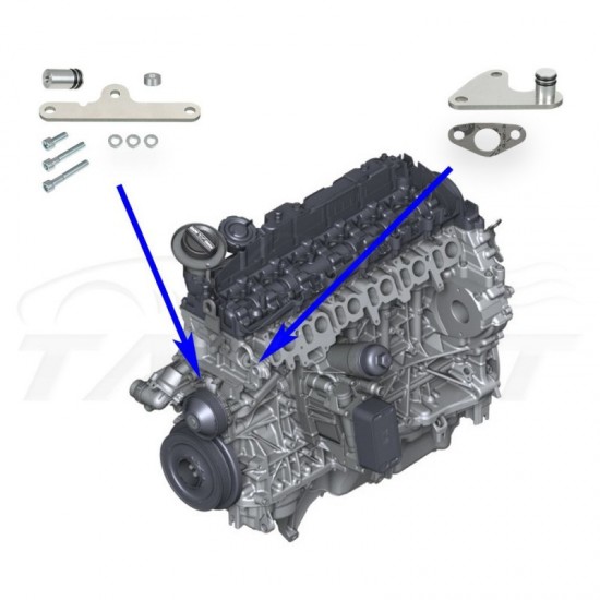 EGR VALVE + EGR COOLER DELETE KIT FOR BMW N57 N57S 3.0 DIESEL ENGINES