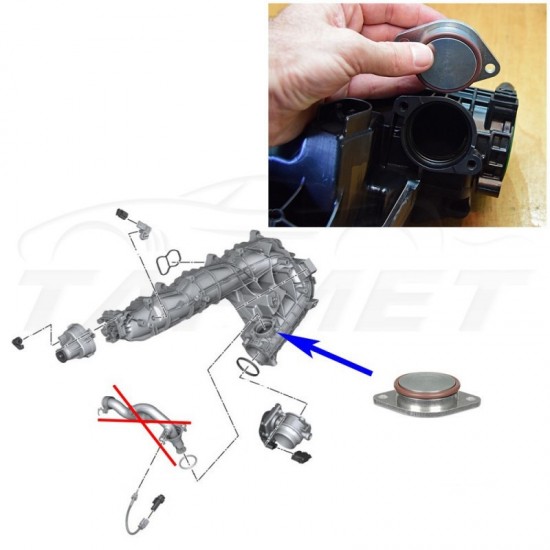 EGR VALVE + EGR COOLER DELETE KIT FOR BMW N57 N57S 3.0 DIESEL ENGINES