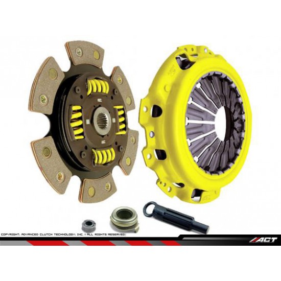 ACT clutch kit, Heavy Duty 6 PAD 06-07 Subaru Impreza WRX EJ25 2.5 (GDG) / 2008+ Impreza Hatch WRX 2.5 (GH8) / Forester 2.5 Turbo XT ( Pusch Type 230mm)