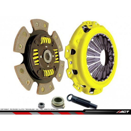 Clutch kit ACT with flywheel Prolite, Heavy Duty 6 PAD Mazda 3 MPS 2.3l Turbo 07-09 / Mazda 6 MPS 05-07